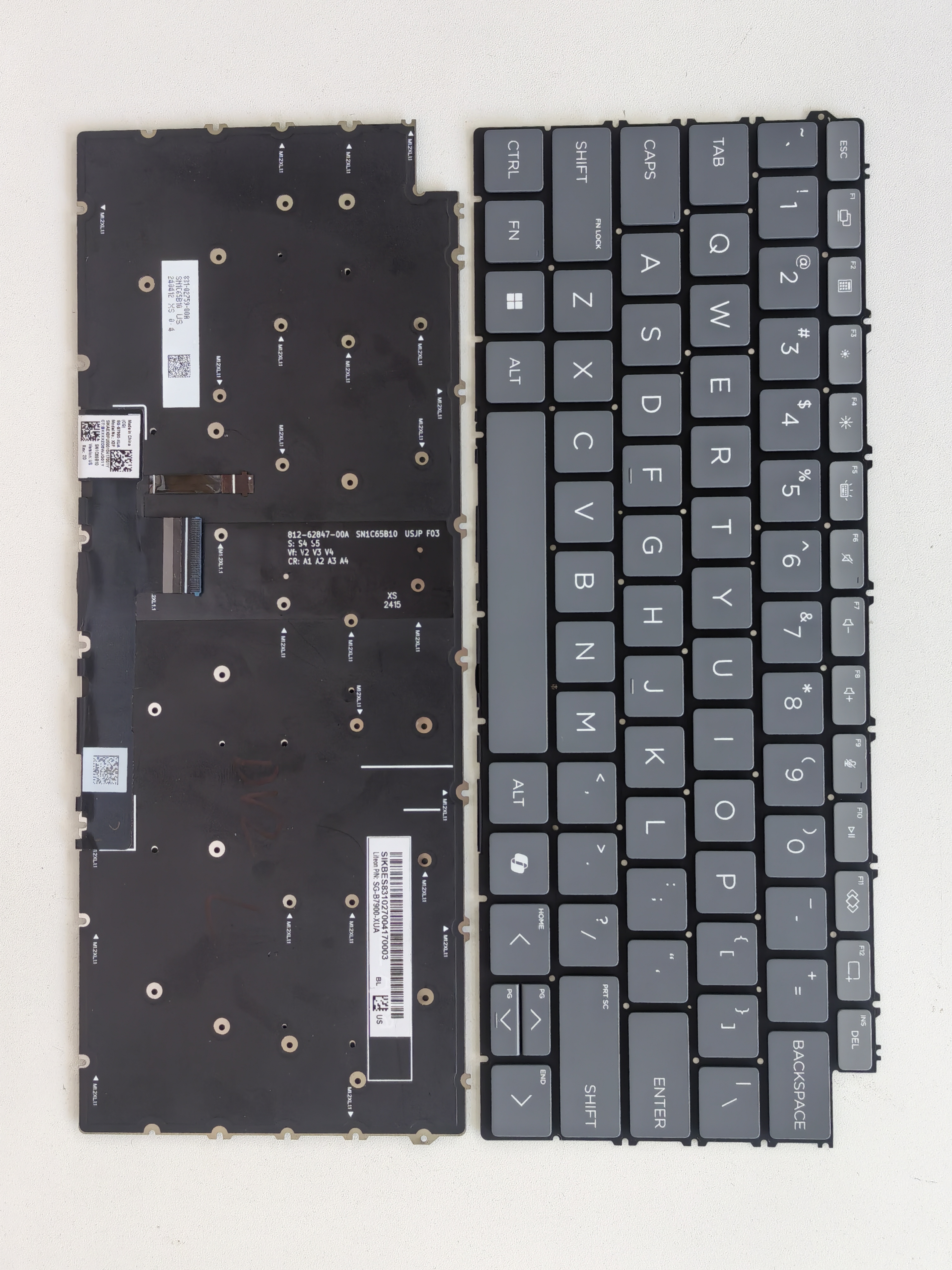 Picture of New Replacement Laptop Keyboard For HP OmniBook Ultra 14-FD Ultra Flip 14-FH AI keys Grey Backlit US Layout